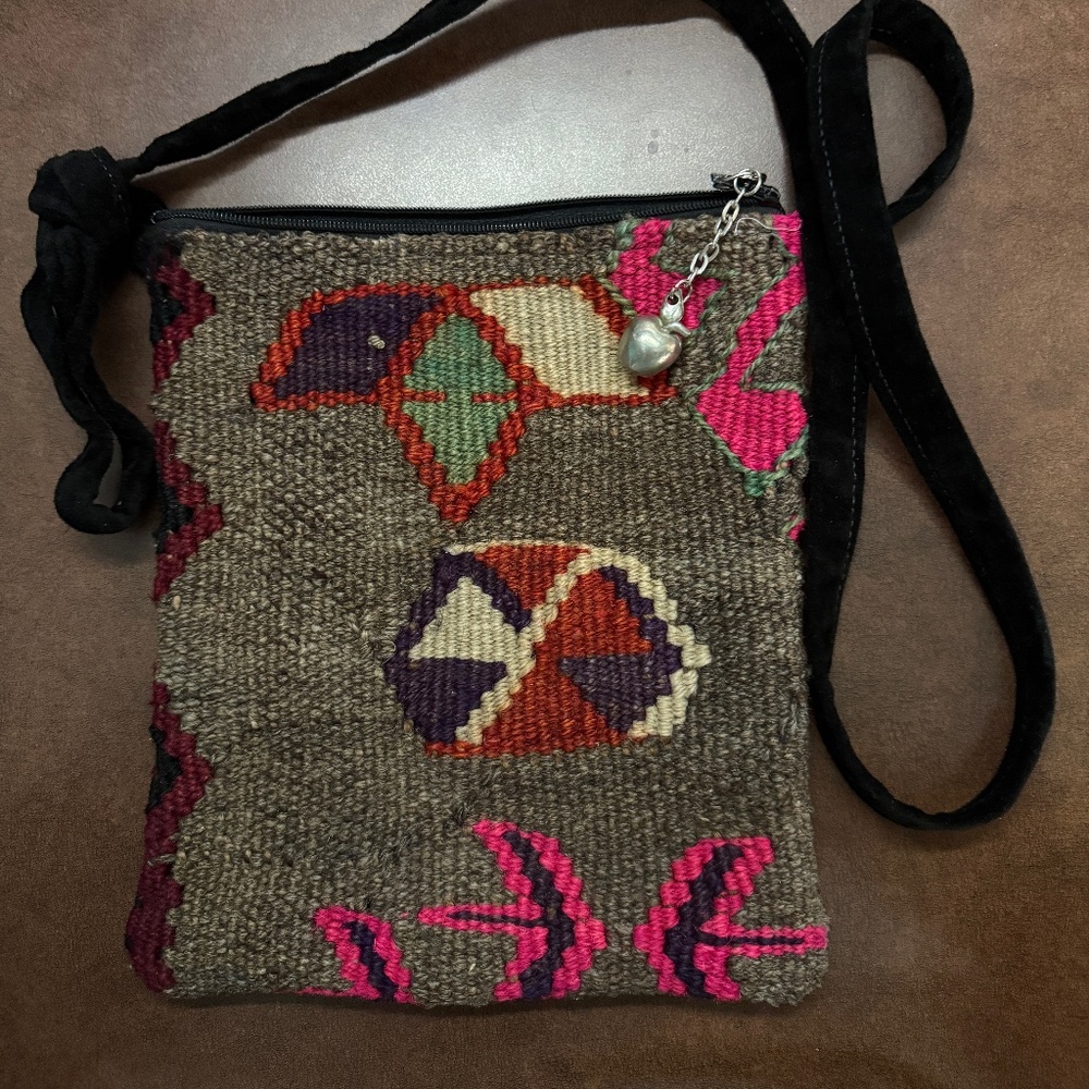 Wool Kilim Crossbody Women's Bag